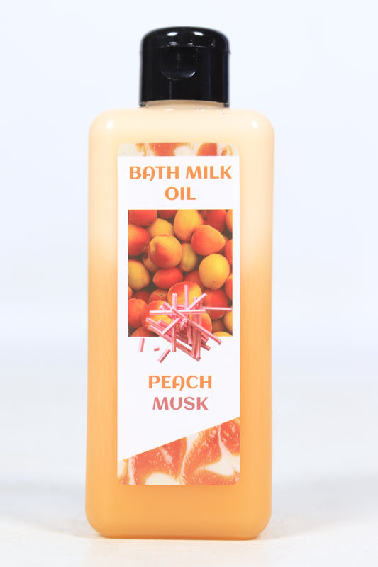 6x Peach Bath Milk Oil